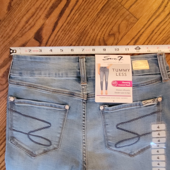 WomensSeven7 size 4 tummyless rupped skinny jeans - Picture 1 of 13